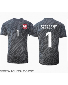 Polonia Wojciech Szczesny #1 Portiere Maglia Gara Trasferta Repliche Europei 2024